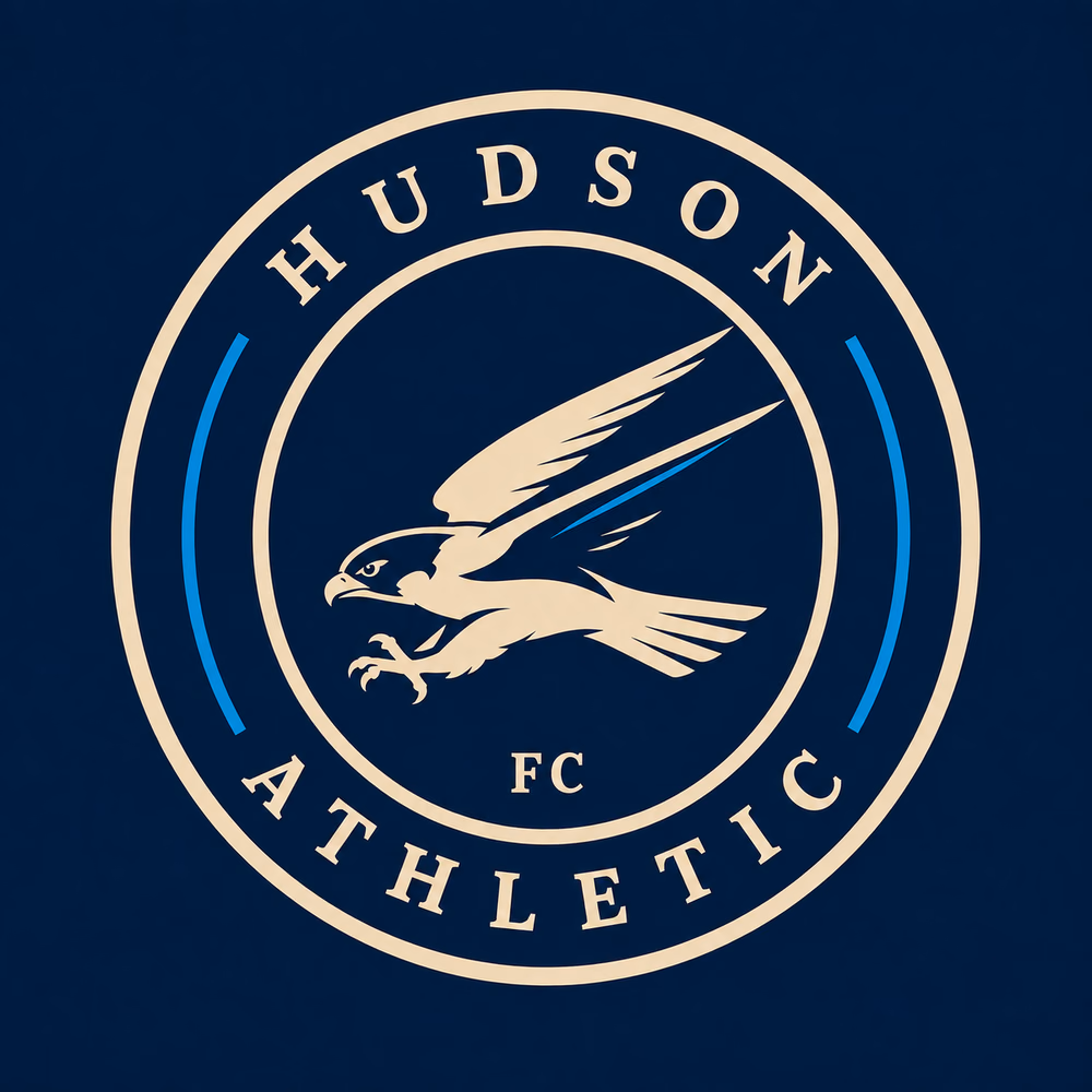 Hudson Athletic FC peregrine falcon badge